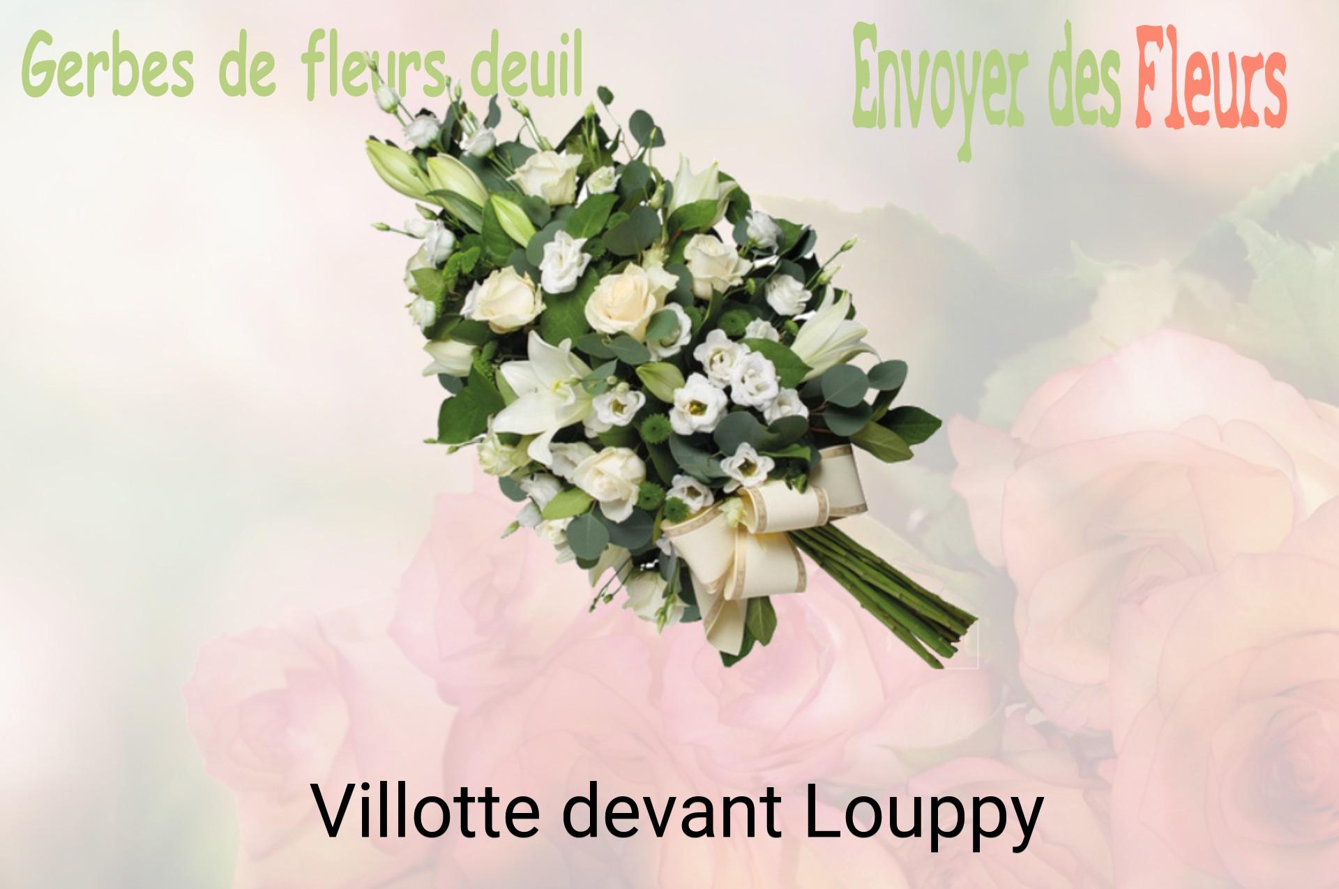 Gerbe de fleurs de deuil livrée à Villotte-devant-Louppy